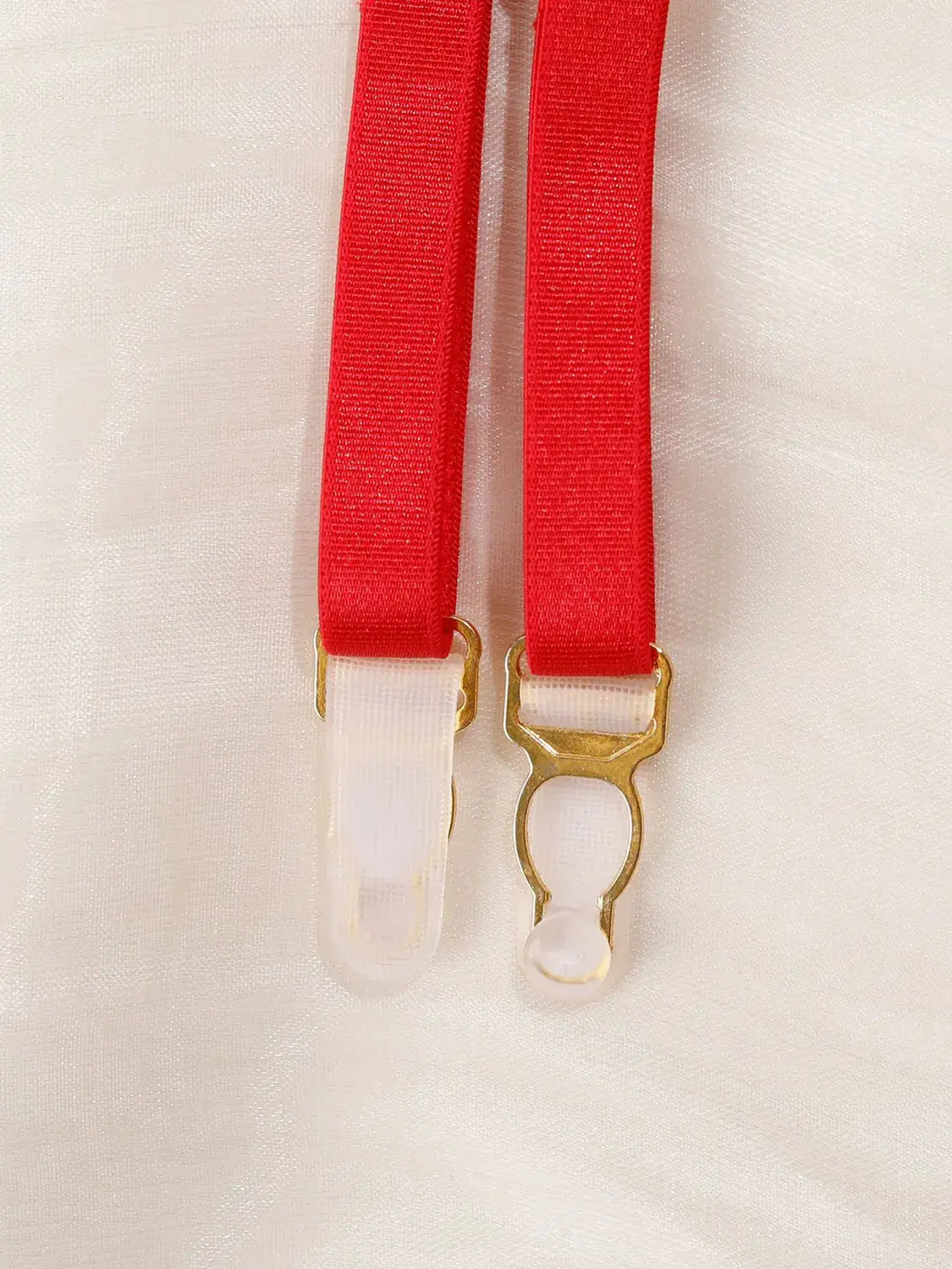 Crimson Flame bra underband hook closure design for secure fit.