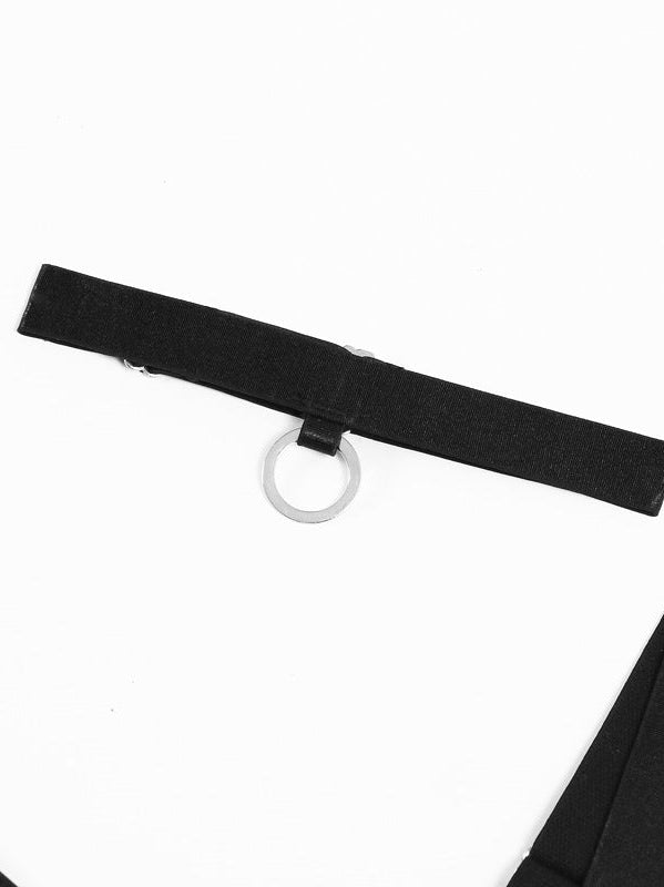 Leopard Print Sheer Embroidered Push - Up Lingerie Set - gosundaymarket