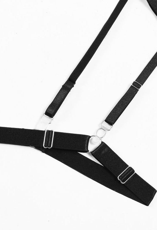 Leopard Print Sheer Embroidered Push - Up Lingerie Set - gosundaymarket