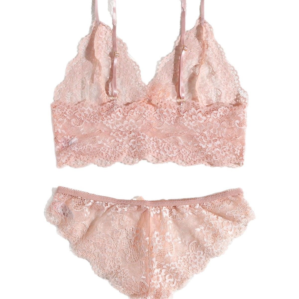 Pure Seduction Delicate Sheer Ultra - Thin Lingerie Set - gosundaymarket
