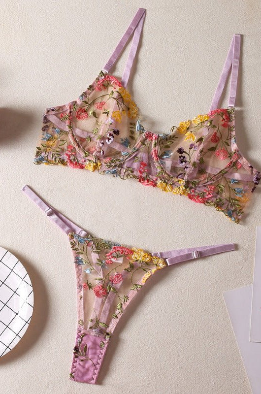 Secret Garden Floral Lingerie Set - gosundaymarket
