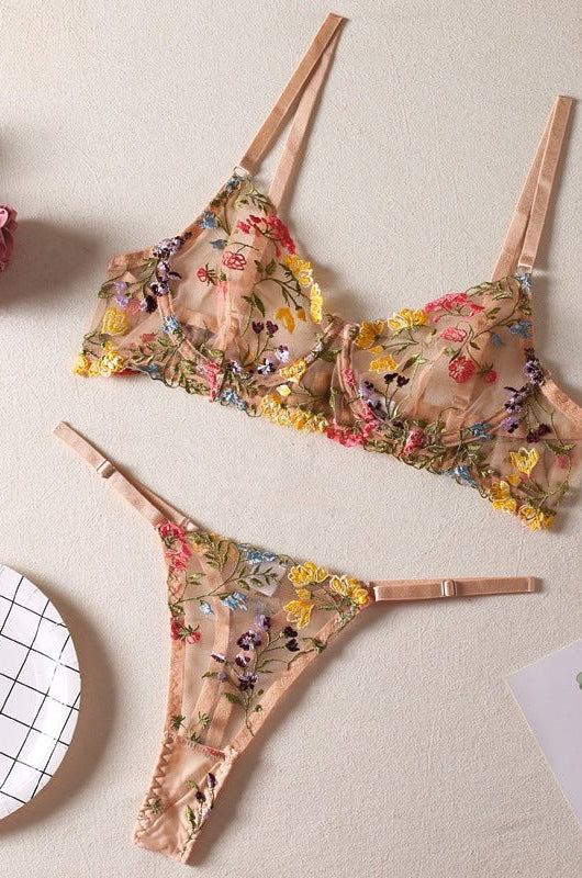 Secret Garden Floral Lingerie Set - gosundaymarket