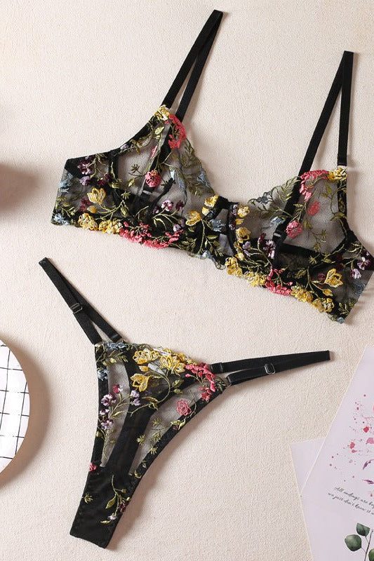 Secret Garden Floral Lingerie Set - gosundaymarket