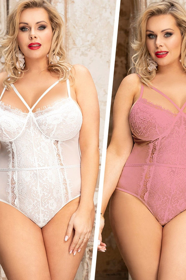 Voluptuous Lace Plus Size Sexy Bodysuit - gosundaymarket