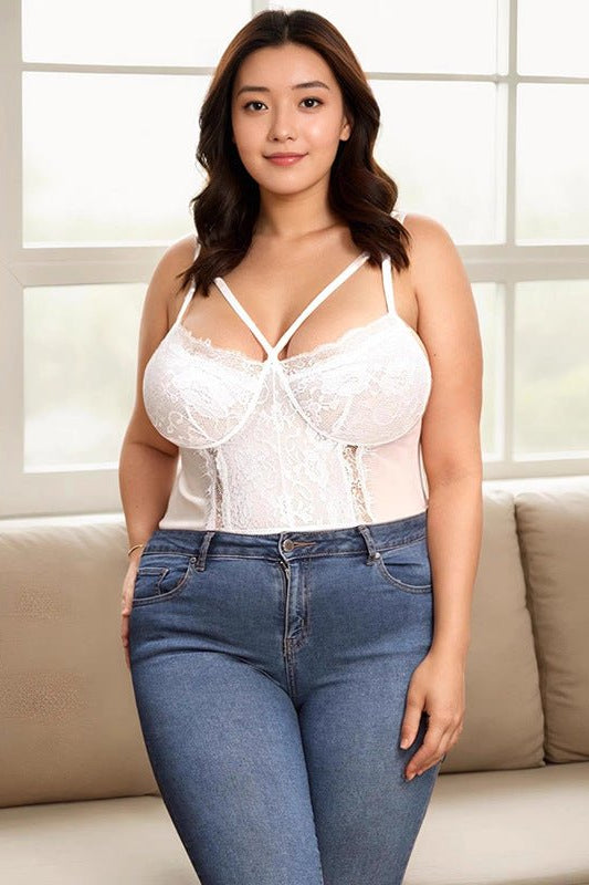 Voluptuous Lace Plus Size Sexy Bodysuit - gosundaymarket