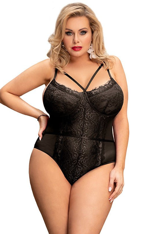 Voluptuous Lace Plus Size Sexy Bodysuit - gosundaymarket