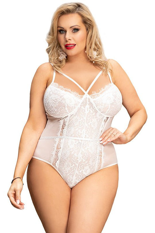 Voluptuous Lace Plus Size Sexy Bodysuit - gosundaymarket