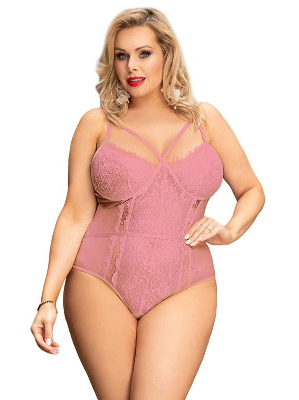 Voluptuous Lace Plus Size Sexy Bodysuit - gosundaymarket