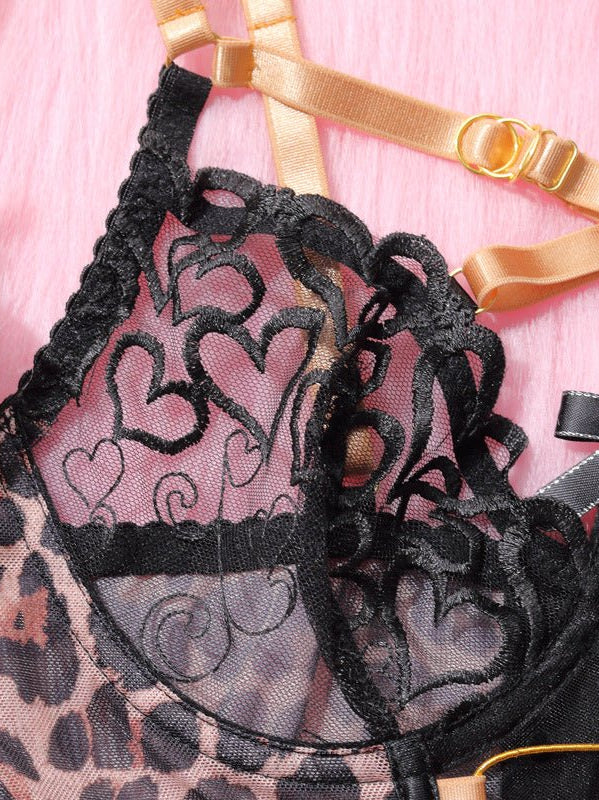 Wildheart Leopard Sexy & Bold Lingerie Set - gosundaymarket