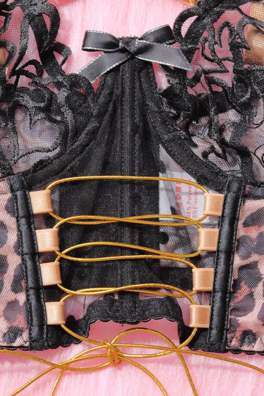 Wildheart Leopard Sexy & Bold Lingerie Set - gosundaymarket