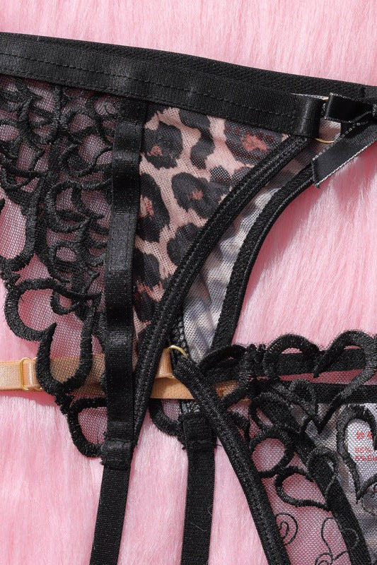 Wildheart Leopard Sexy & Bold Lingerie Set - gosundaymarket