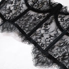 Black & Red Lace Adjustable Embroidered Corset & Panty Lingerie Set - gosundaymarket