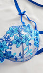 Cherry Blossom Bow Embroidered Sheer Lace Lingerie Set - gosundaymarket