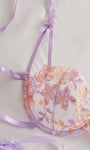 Cherry Blossom Bow Embroidered Sheer Lace Lingerie Set - gosundaymarket