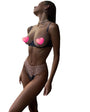 Color Block Lace Mesh Sheer & Sexy Lingerie 2 - Piece Set - gosundaymarket