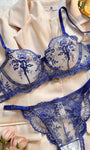 Elegant Floral Embroidered Sheer Mesh Lingerie Set - gosundaymarket
