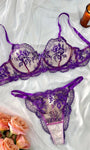 Elegant Floral Embroidered Sheer Mesh Lingerie Set - gosundaymarket