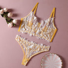 Fish Bone Ultra - Thin Hollow Lace Corset Set - gosundaymarket
