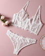 Fish Bone Ultra - Thin Hollow Lace Corset Set - gosundaymarket