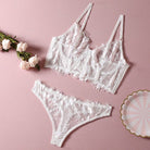 Fish Bone Ultra - Thin Hollow Lace Corset Set - gosundaymarket