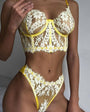 Fish Bone Ultra - Thin Hollow Lace Corset Set - gosundaymarket