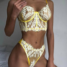 Fish Bone Ultra - Thin Hollow Lace Corset Set - gosundaymarket