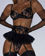 Floral Embroidered Sheer Lingerie Set - gosundaymarket