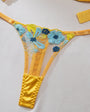 Floral Embroidered Sheer Satin Mesh Lingerie Set - gosundaymarket