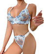 Girl Next Door Embroidered Sheer Mesh Lingerie - gosundaymarket