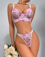 Girl Next Door Embroidered Sheer Mesh Lingerie - gosundaymarket