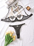 Heart Chain Sheer Soft Mesh Lingerie - gosundaymarket