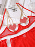 Heart Chain Sheer Soft Mesh Lingerie - gosundaymarket