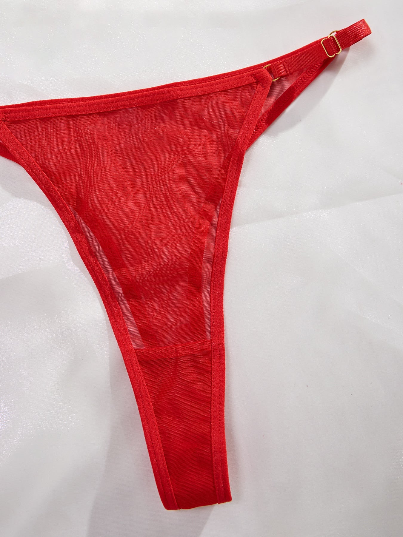 Heart Chain Sheer Soft Mesh Lingerie - gosundaymarket