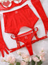 Heart Chain Sheer Soft Mesh Lingerie - gosundaymarket