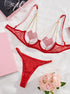 Heart Chain Sheer Soft Mesh Lingerie - gosundaymarket