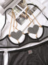 Heart Chain Sheer Soft Mesh Lingerie - gosundaymarket