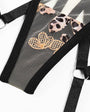 Leopard Print Sheer Embroidered Push - Up Lingerie Set - gosundaymarket