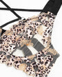 Leopard Print Sheer Embroidered Push - Up Lingerie Set - gosundaymarket