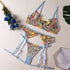 Multi - Color Floral Embroidered Lingerie Set - gosundaymarket