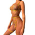 Multi - Color Floral Embroidered Lingerie Set - gosundaymarket