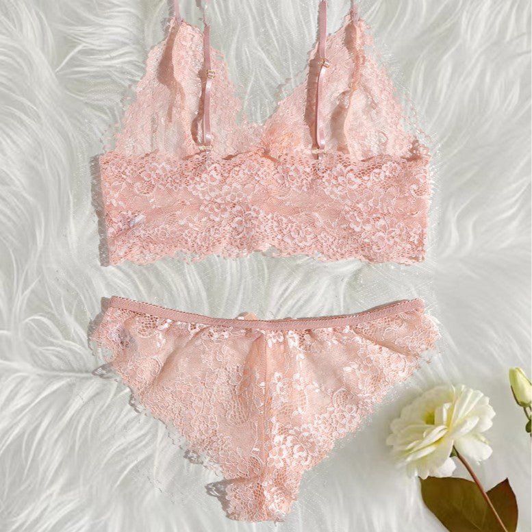 Pure Seduction Delicate Sheer Ultra - Thin Lingerie Set - gosundaymarket