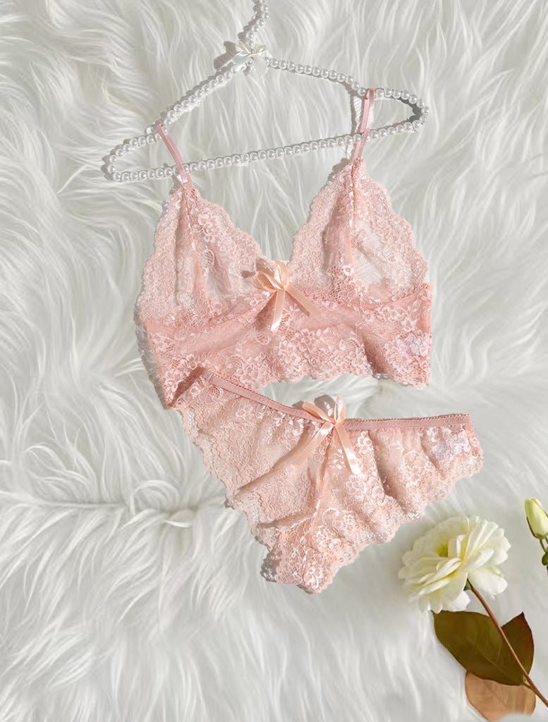 Pure Seduction Delicate Sheer Ultra - Thin Lingerie Set - gosundaymarket