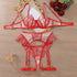 Red Sheer Back Push - Up Lingerie - gosundaymarket