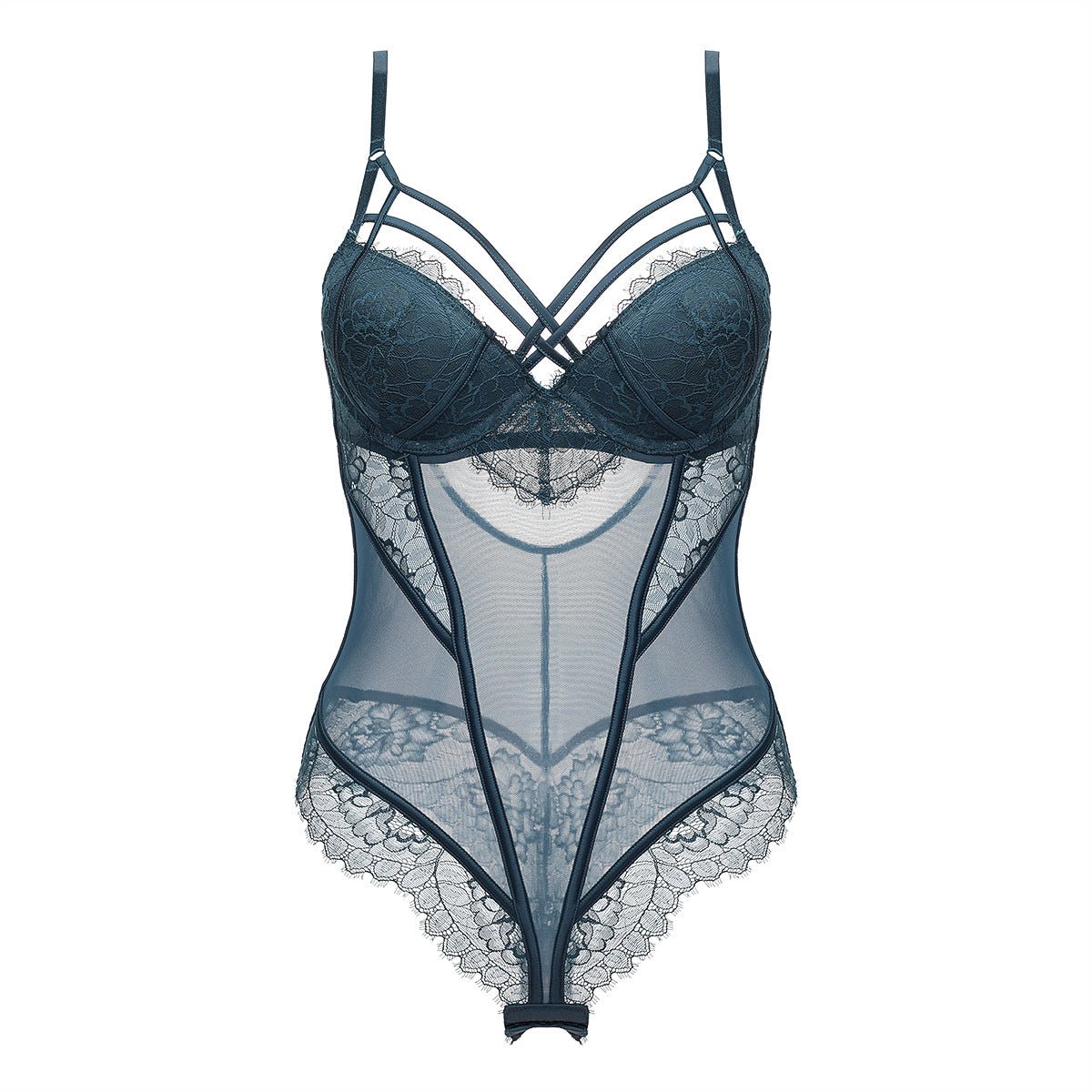 Sexy Bella Embroidered Micro - Shaping Bodysuit - gosundaymarket