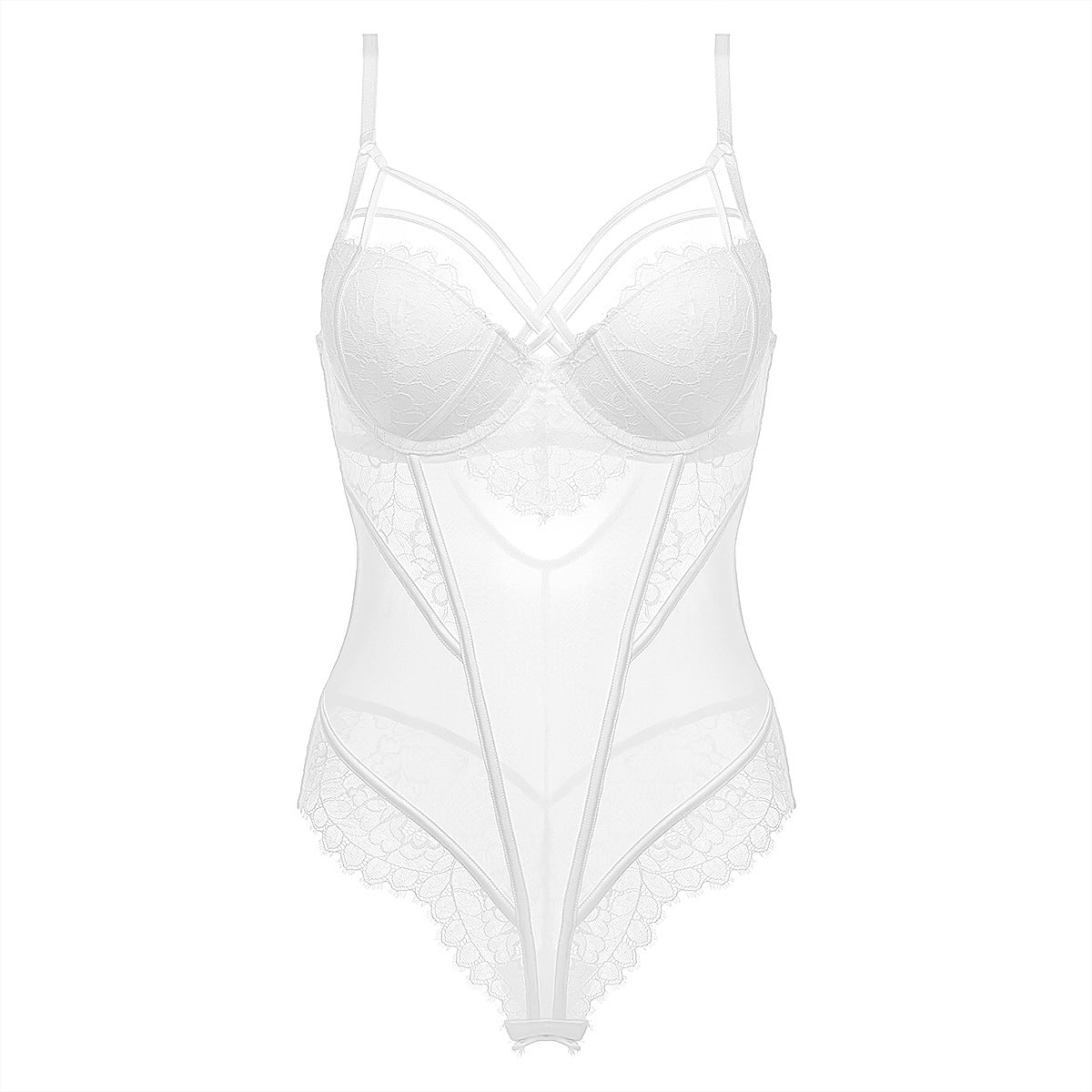 Sexy Bella Embroidered Micro - Shaping Bodysuit - gosundaymarket