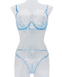 Sweet Floral Embroidered Sheer Mesh Push - Up Lingerie - gosundaymarket