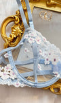 Sweet Floral Embroidered Sheer Mesh Push - Up Lingerie - gosundaymarket
