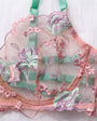 Tender Sweetheart Color Clash Lace Lingerie Set - gosundaymarket