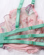 Tender Sweetheart Color Clash Lace Lingerie Set - gosundaymarket