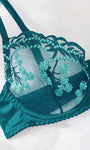 Turquoise Floral Embroidered Sexy & Stylish Lingerie - gosundaymarket